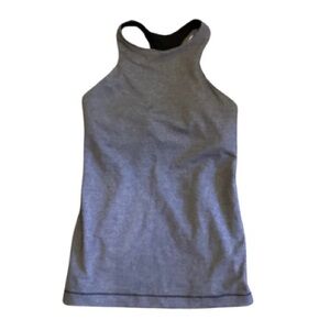 Lululemon Heathered Gray-Black Women in Training Tank